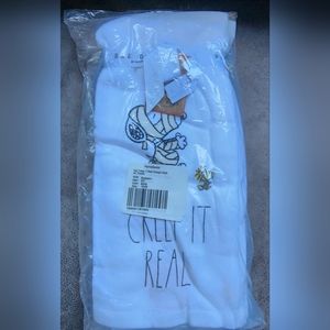 NWT Rae Dun Peanuts Snoopy Woodstock Creep It Real 2 Kitchen Towels Halloween